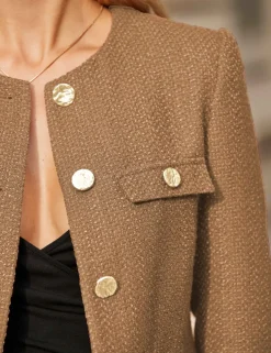 Boucle Collarless Jacket