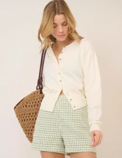 Boucle High Waisted Tailored Shorts