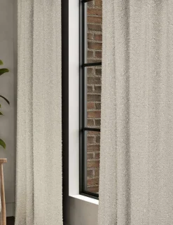 Boucle Pencil Pleat Curtains