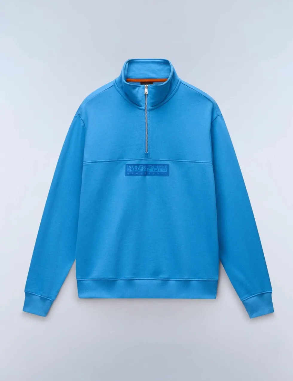 Box Logo Cotton Rich Half Zip Sweatshirt