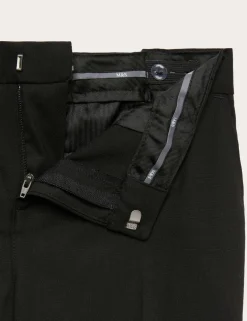 Boys' Plus Fit Slim Leg Waist School Trousers (2-18 Yrs)