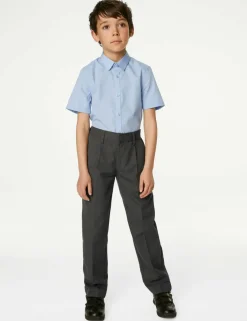 Boys' Regular Leg School Trousers (2-16 Yrs)