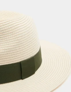 Braided Broad Brim Hat