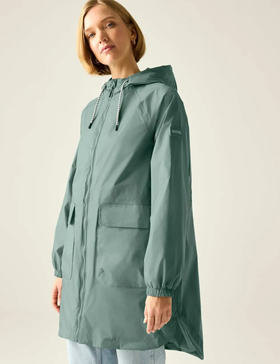 Brindle Printed Packaway Rain Jacket
