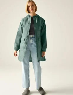 Brindle Printed Packaway Rain Jacket