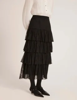 Broderie Midaxi Tiered Skirt