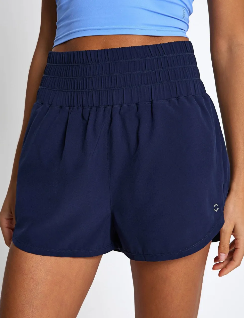Bronte Woven High Waisted Running Shorts