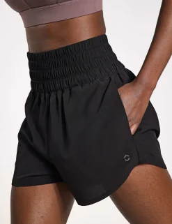 Bronte Woven High Waisted Running Shorts