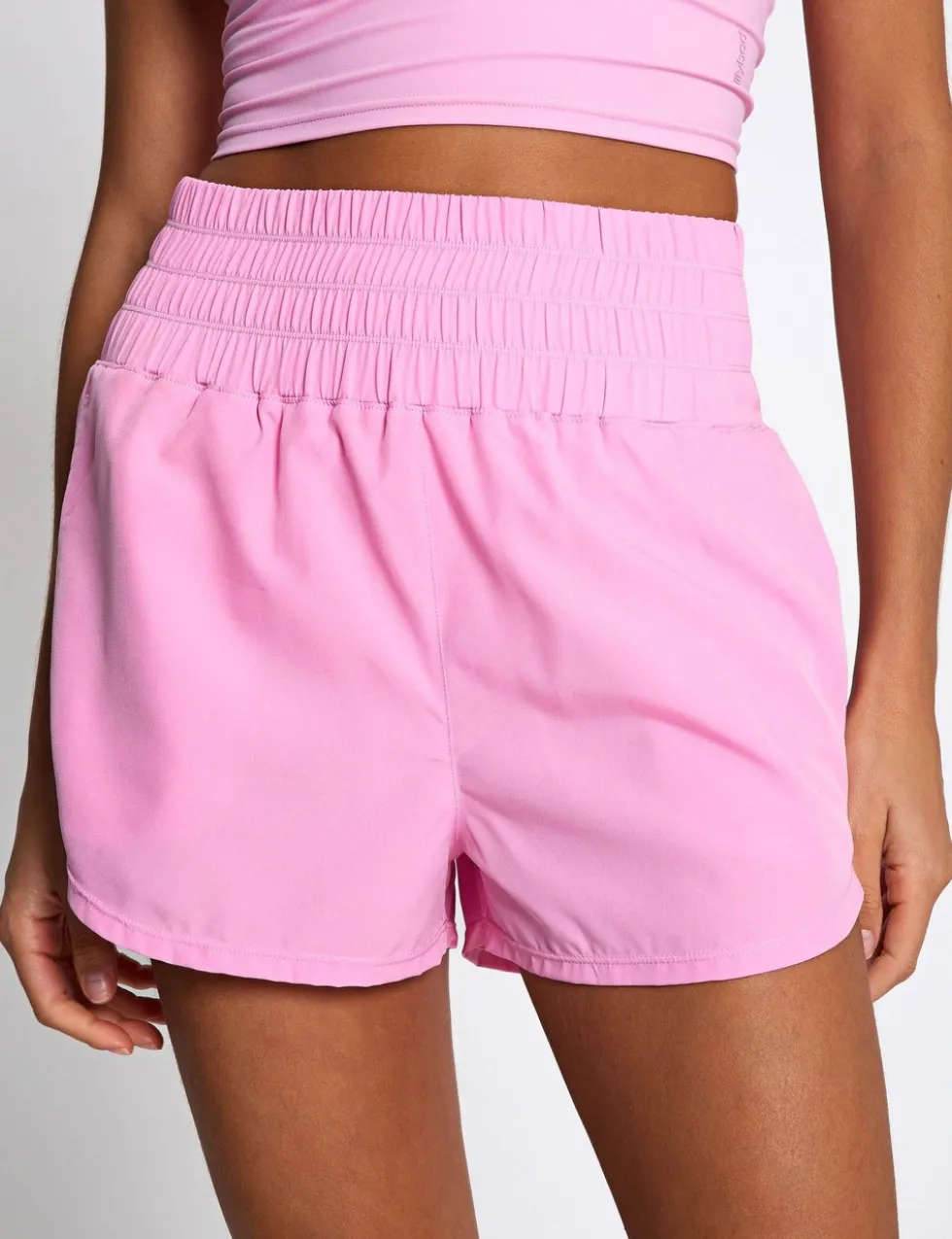 Bronte Woven High Waisted Running Shorts