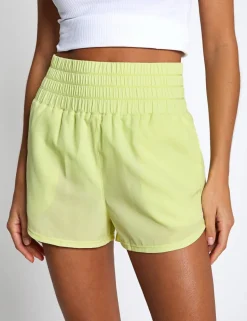 Bronte Woven High Waisted Running Shorts