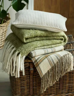 Bronwen Tassled Throw with Wool