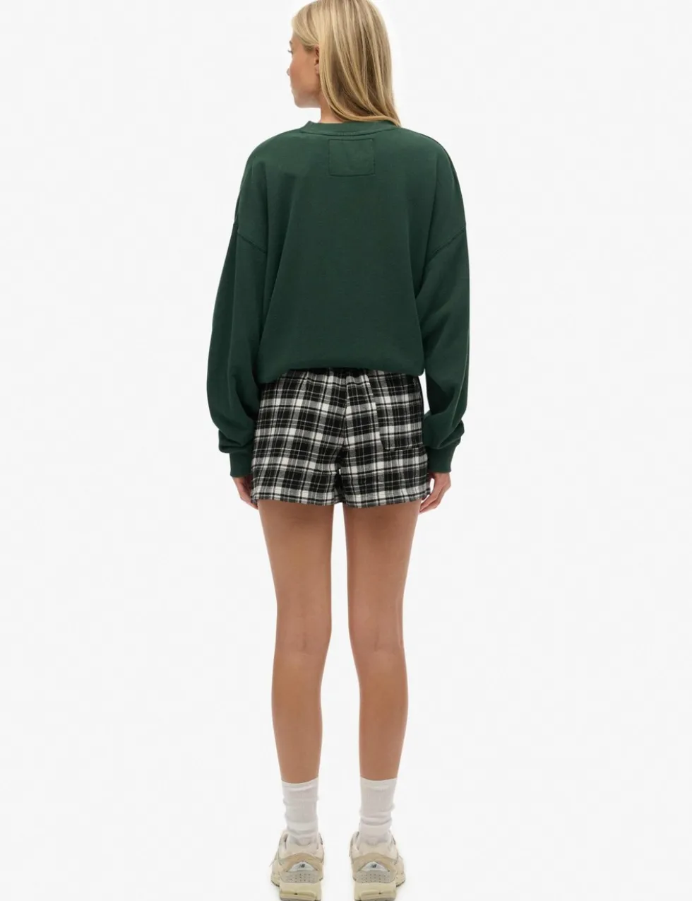 Brushed Cotton Checked Pyjama Shorts