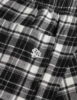Brushed Cotton Checked Pyjama Shorts