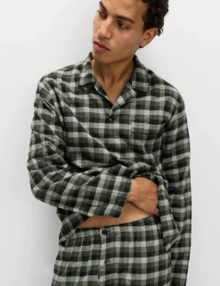 Brushed Cotton Checked Pyjama Set
