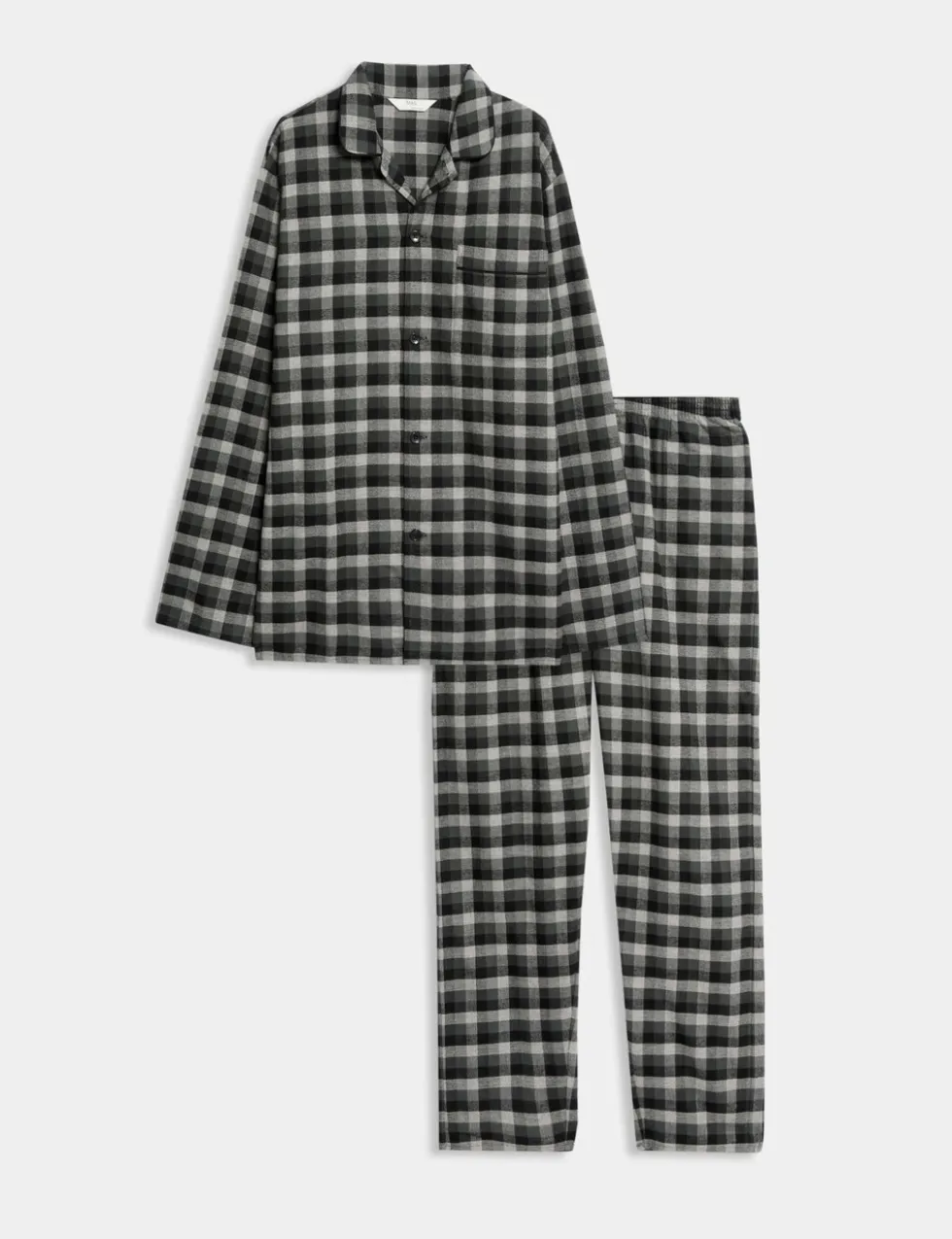 Brushed Cotton Checked Pyjama Set