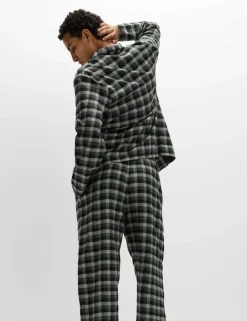 Brushed Cotton Checked Pyjama Set