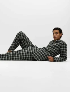 Brushed Cotton Checked Pyjama Set