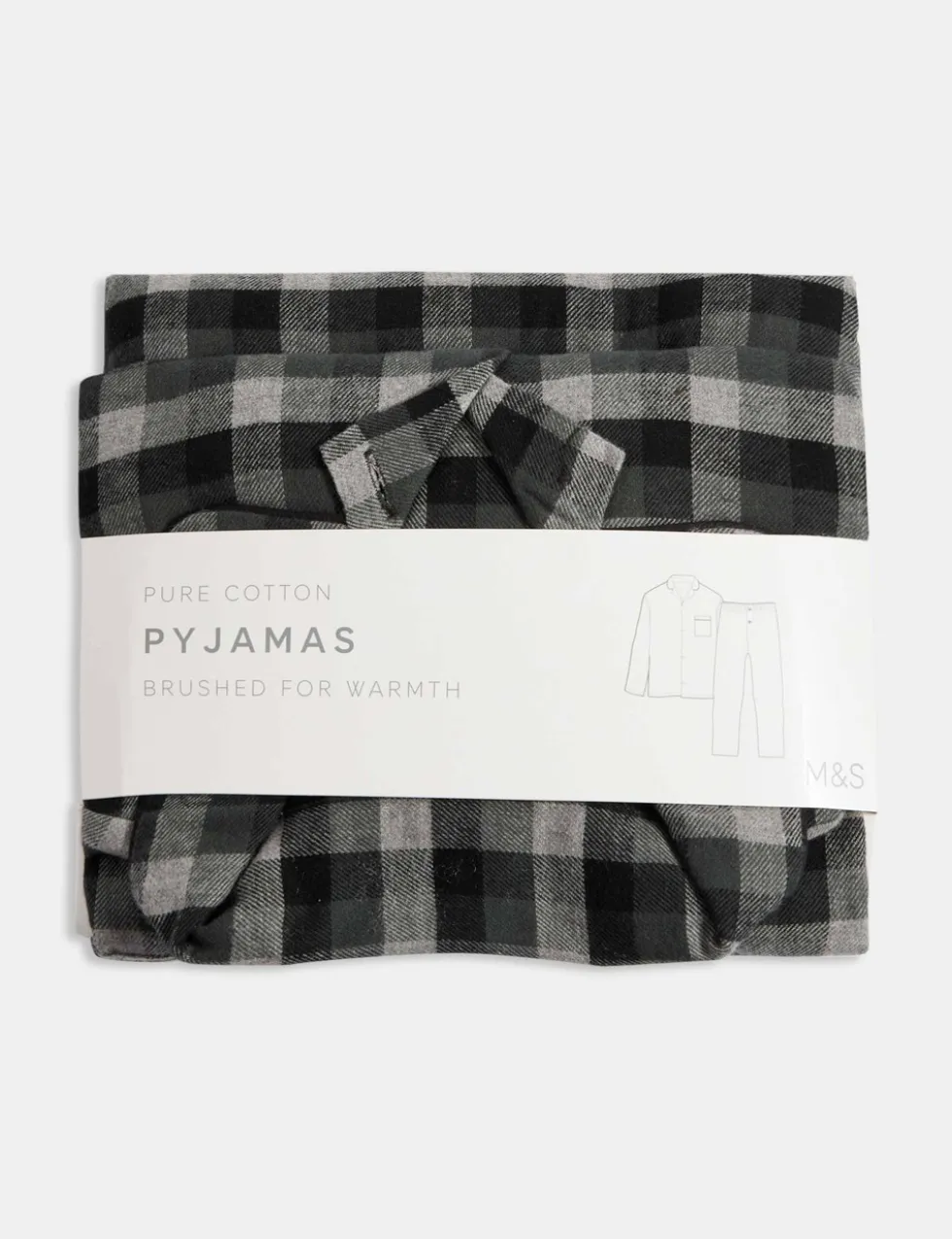 Brushed Cotton Checked Pyjama Set