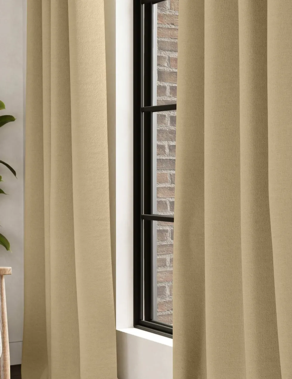 Brushed Eyelet Blackout Thermal Curtains
