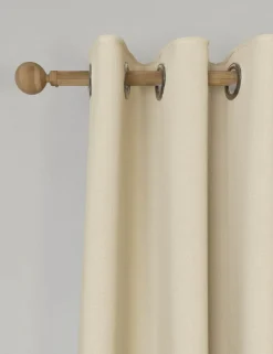 Brushed Eyelet Blackout Thermal Curtains