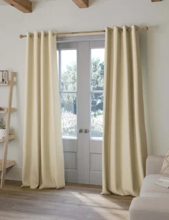 Brushed Eyelet Blackout Thermal Curtains