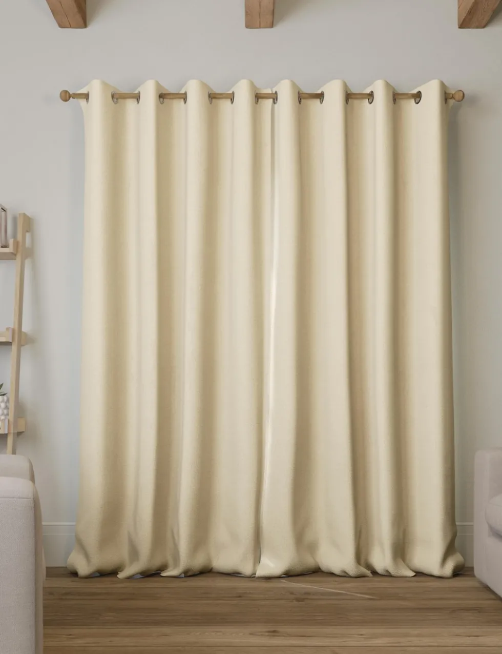 Brushed Eyelet Blackout Thermal Curtains