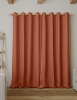 Brushed Eyelet Blackout Thermal Curtains