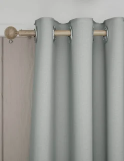 Brushed Eyelet Blackout Thermal Curtains