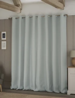 Brushed Eyelet Blackout Thermal Curtains