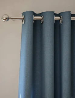 Brushed Eyelet Blackout Thermal Curtains