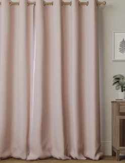 Brushed Eyelet Blackout Thermal Curtains