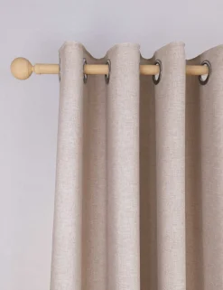 Brushed Eyelet Blackout Thermal Curtains