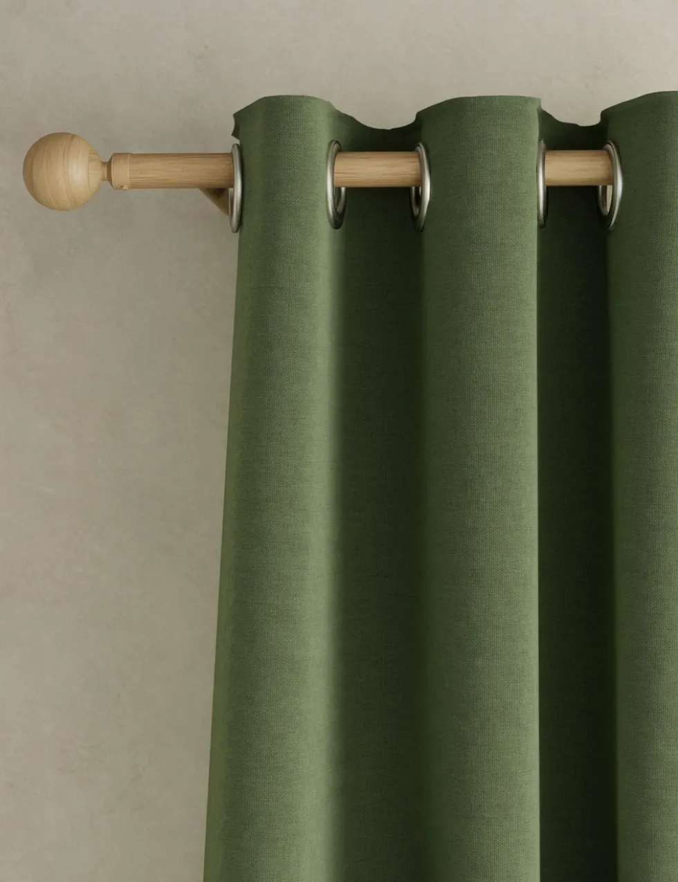 Brushed Eyelet Blackout Thermal Curtains