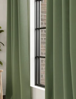 Brushed Eyelet Blackout Thermal Curtains