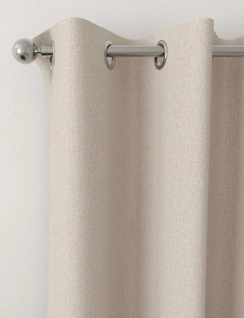 Brushed Eyelet Blackout Thermal Curtains