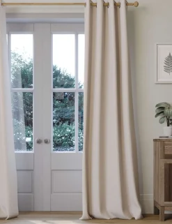 Brushed Eyelet Blackout Thermal Curtains