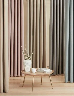 Brushed Eyelet Blackout Thermal Curtains