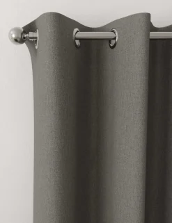 Brushed Eyelet Blackout Thermal Curtains