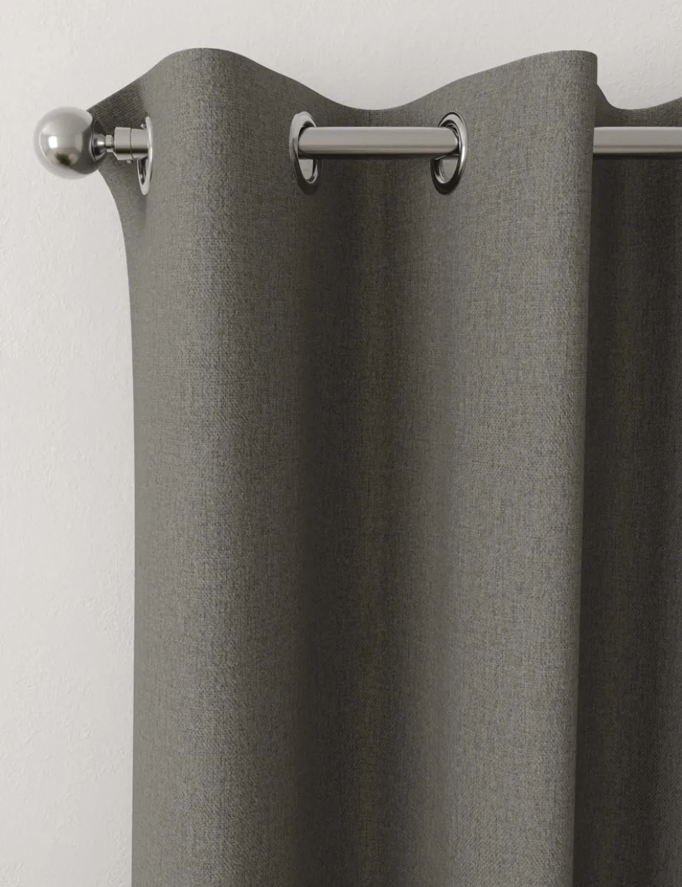 Brushed Eyelet Blackout Thermal Curtains