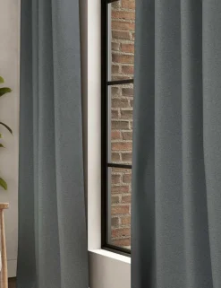 Brushed Eyelet Ultra Thermal Blackout Curtains