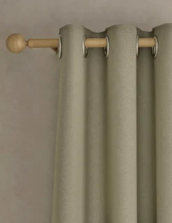 Brushed Eyelet Ultra Thermal Blackout Curtains