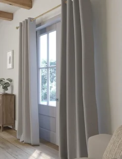 Brushed Eyelet Ultra Thermal Blackout Curtains