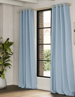 Brushed Eyelet Ultra Thermal Blackout Curtains