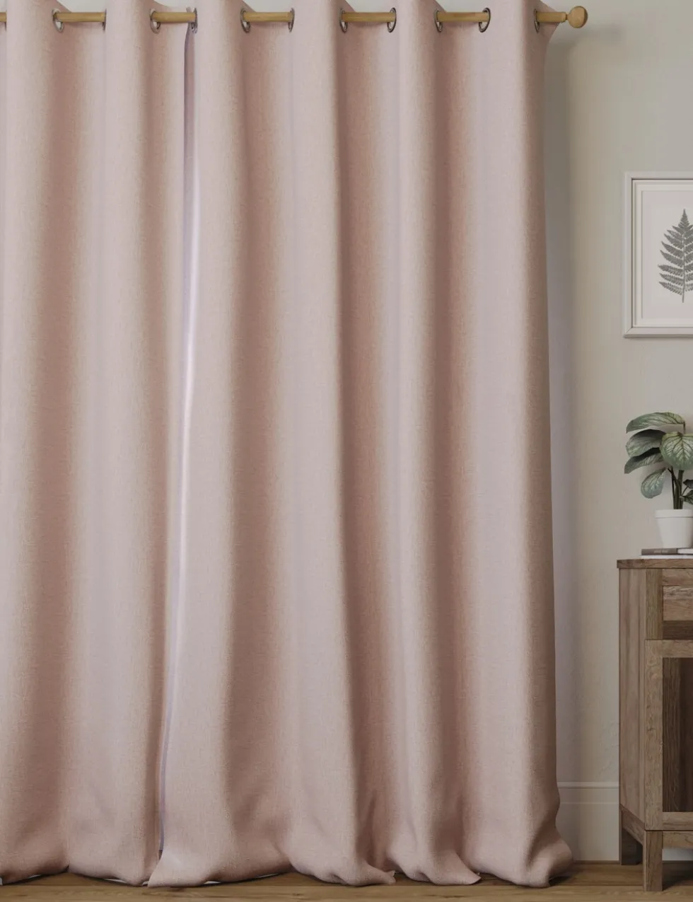 Brushed Eyelet Ultra Thermal Blackout Curtains