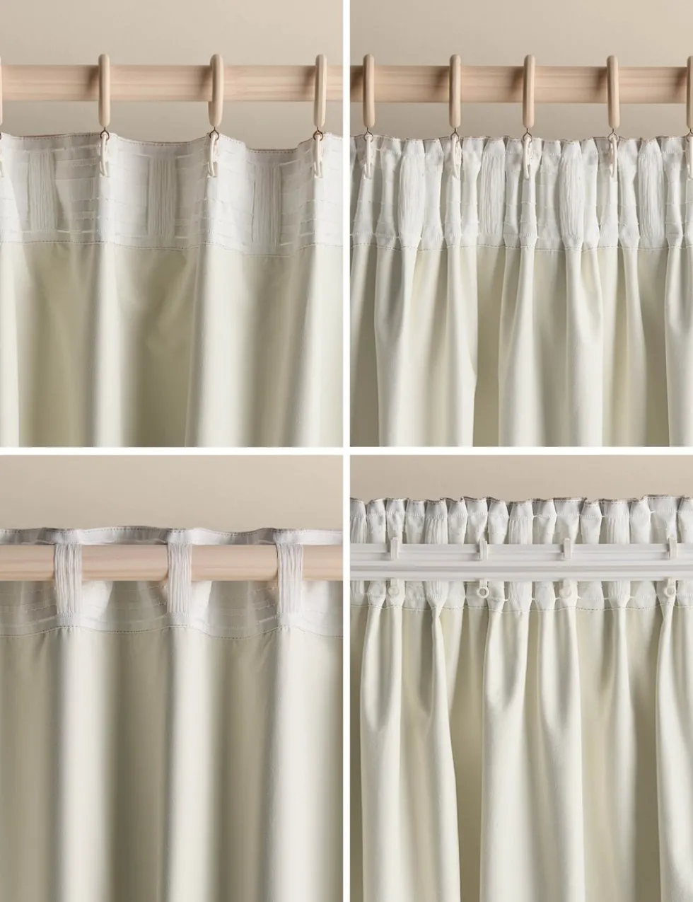 Brushed Multiway Blackout Curtains