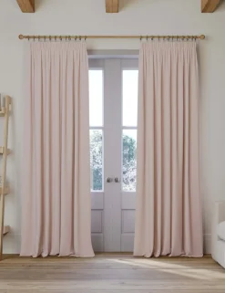 Brushed Pencil Pleat Blackout Ultra Thermal Curtains