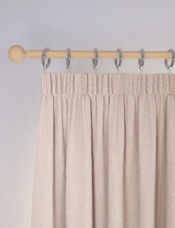 Brushed Pencil Pleat Blackout Thermal Curtains