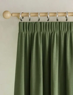 Brushed Pencil Pleat Blackout Thermal Curtains