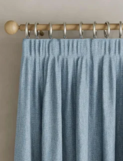 Brushed Pencil Pleat Blackout Ultra Thermal Curtains