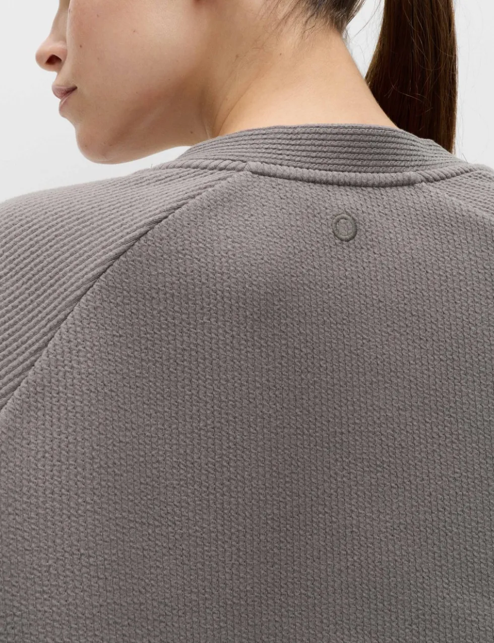 Brushed Ribbed Relaxed Shrug